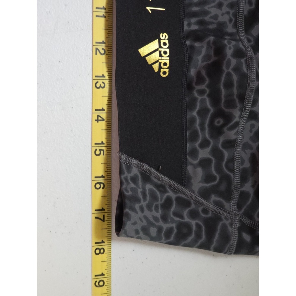 Adidas 11 Honore Studio Leggings Grey Black 3X Athletic Yoga Performance - Picture 7 of 8